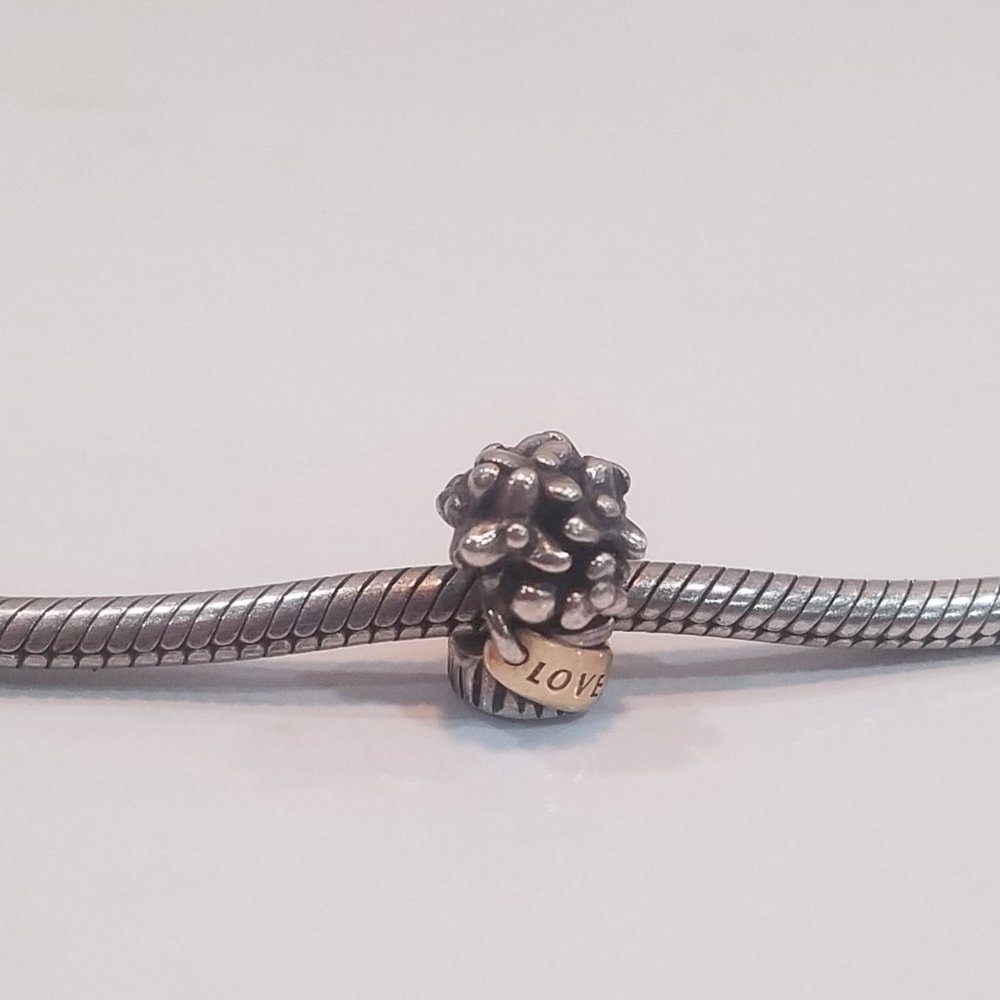 Pandora Two-Tone Flower Bouquet Love Charm